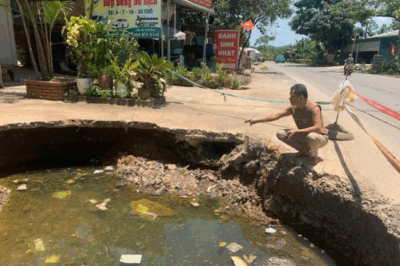 Phú Thọ xuất hiện hố t;;ử t;h;;ầ;n 1 tháng, đã đổ 50 khối đất mà vẫn không thể lấp đầy – nhìn s;ợ quá